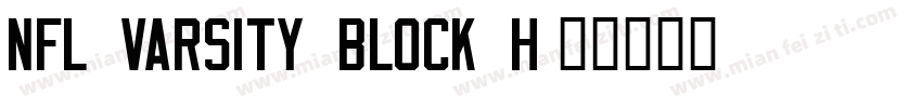 NFL Varsity Block H字体转换